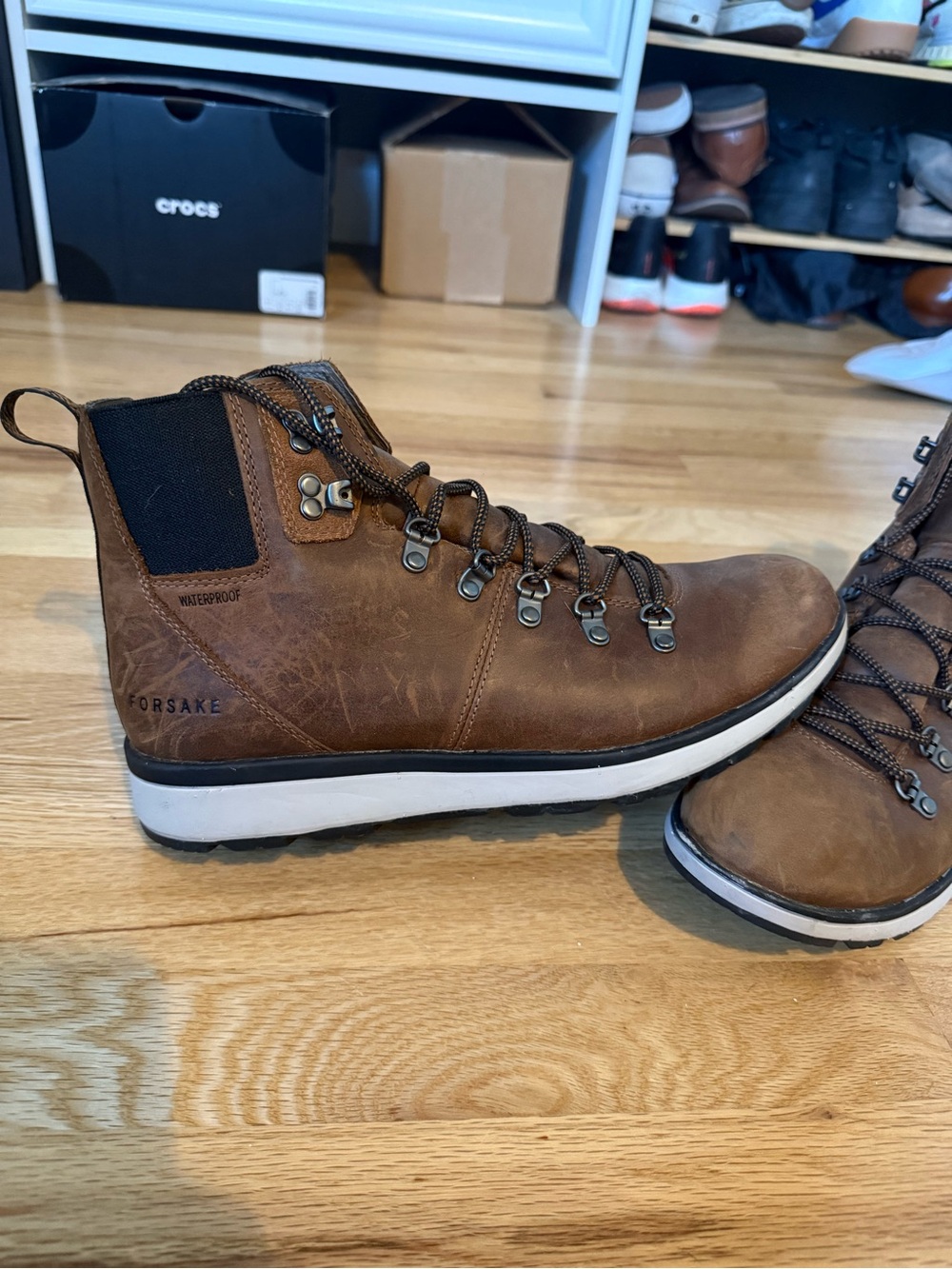 Men's Forsake Davis Brown Waterproof Leather Boots